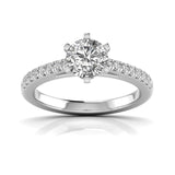 Ivana Jewels Rings White Gold / 14KT Sparkle Round Cut Diamond Ring