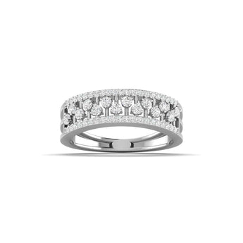 Ivana Jewels Rings White Gold / 14KT Sparkling Platinum Diamond Eternity Band
