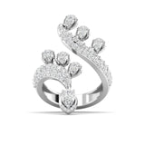 Ivana Jewels Rings White Gold / 14KT Spiral Diamond Ring