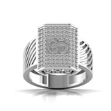 Ivana Jewels Rings White Gold / 14KT Spiritual Om Symbol Diamond Men's Ring