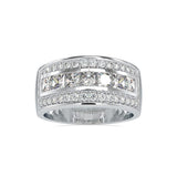Ivana Jewels Rings White Gold / 14KT Stacked Diamond Ring
