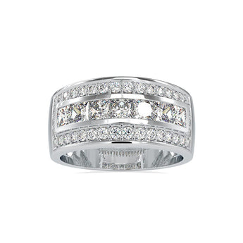 Ivana Jewels Rings White Gold / 14KT Stacked Diamond Ring
