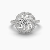 Ivana Jewels Rings White Gold / 14KT Starlit Elegance Centre Solitaire Round Diamond Ring