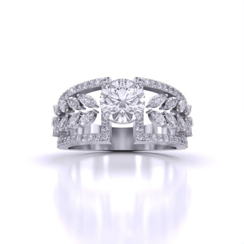 Ivana Jewels Rings White Gold / 14KT Starry Night Cocktail Ring