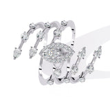 Ivana Jewels Rings White Gold / 14KT Swirling Diamond Ring