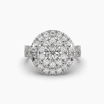 Ivana Jewels Rings White Gold / 14KT The Most Beautiful Round Cut Diamond Ring