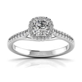 Ivana Jewels Rings White Gold / 14KT Twisted Cathedral Style SolitaireÂ Ring