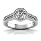 Ivana Jewels Rings White Gold / 14KT Wedding Halo Ring