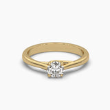 Ivana Jewels Rings Yellow Gold / 14KT 0.44 Carat Round Cut Diamond Ring