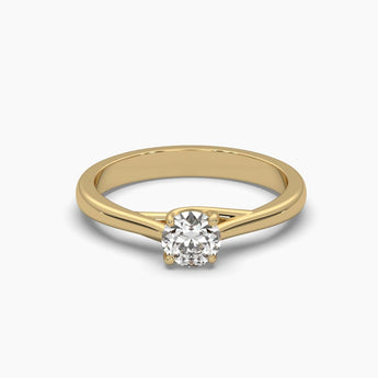Ivana Jewels Rings Yellow Gold / 14KT 0.44 Carat Round Cut Diamond Ring