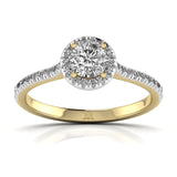 Ivana Jewels Rings Yellow Gold / 14KT 0.60 Carat Round Diamond Centre Solitaire Ring