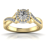 Ivana Jewels Rings Yellow Gold / 14KT 0.65 Carat Twist of Brilliance