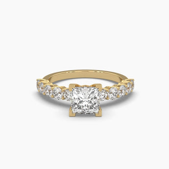Ivana Jewels Rings Yellow Gold / 14KT 1.17 Carat Solitaire Diamond Princess Playfulness Ring