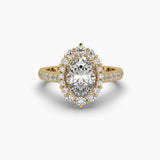 Ivana Jewels Rings Yellow Gold / 14KT 1.32 Carat Oval Shape Diamond Solitaire Ring