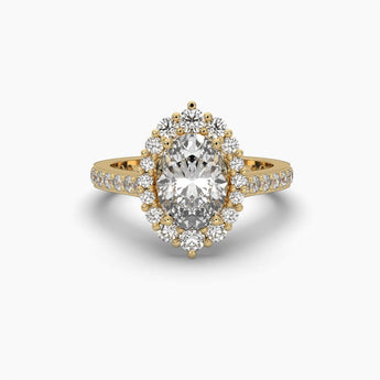 Ivana Jewels Rings Yellow Gold / 14KT 1.32 Carat Oval Shape Diamond Solitaire Ring