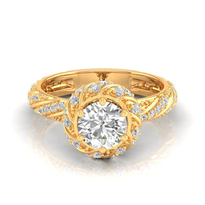 Ivana Jewels Rings Yellow Gold / 14KT 1 Carat Multi Diamond Vintage Ring