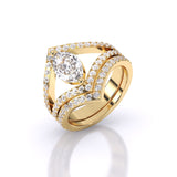 Ivana Jewels Rings Yellow Gold / 14KT 1 Carat Royal Elegance Ring