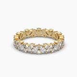 Ivana Jewels Rings Yellow Gold / 14KT 2.2 Carat Marquise Diamonds Band Ring