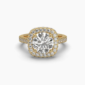 Ivana Jewels Rings Yellow Gold / 14KT 2.25 Carat Round Solitaire Diamond Ring