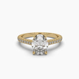 Ivana Jewels Rings Yellow Gold / 14KT 2 Carat Oval Diamond Solitaire Ring