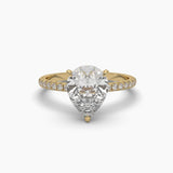 Ivana Jewels Rings Yellow Gold / 14KT 2 Carat Pear Elegance Diamond Ring