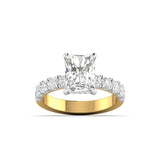 Ivana Jewels Rings Yellow Gold / 14KT 2 Ct Radiant Cut Solitaire Diamonds
