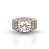 Ivana Jewels Rings Yellow Gold / 14KT 6.02 Centre Solitaire Fashionable Solitaire Cushion Ring