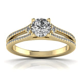 Ivana Jewels Rings Yellow Gold / 14KT 70 Pointer Solitaire Round Cut Ring