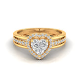 Ivana Jewels Rings Yellow Gold / 14KT Adore 1 Carat Centre Heart Diamond Ring