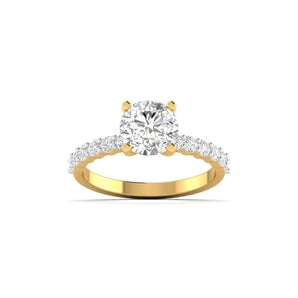 Ivana Jewels Rings Yellow Gold / 14KT Adore Diamond Engagement Ring 3.03 ct tw