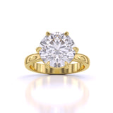 Ivana Jewels Rings Yellow Gold / 14KT Casual 3.35 Carat Solitaire Ring