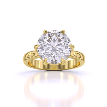 Ivana Jewels Rings Yellow Gold / 14KT Casual 3.35 Carat Solitaire Ring