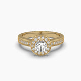 Ivana Jewels Rings Yellow Gold / 14KT Casual Chic Solitaire Round Diamond Ring
