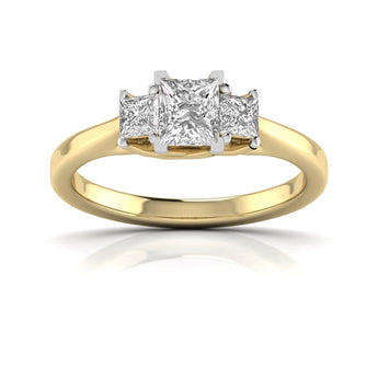 Ivana Jewels Rings Yellow Gold / 14KT Classic Crescent Diamond Ring