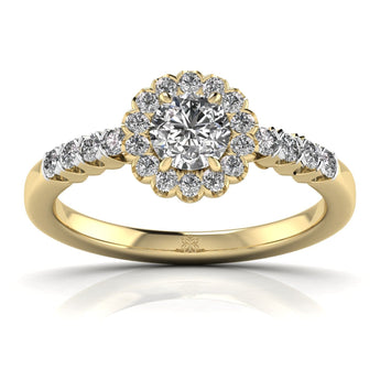 Ivana Jewels Rings Yellow Gold / 14KT Dazzling Delight Solitaire Ring