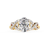 Ivana Jewels Rings Yellow Gold / 14KT Diamond Crossover Engagement Ring