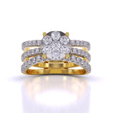 Ivana Jewels Rings Yellow Gold / 14KT Elegant Cocktail Stack Ring