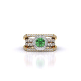 Ivana Jewels Rings Yellow Gold / 14KT Emerald Aura Ring