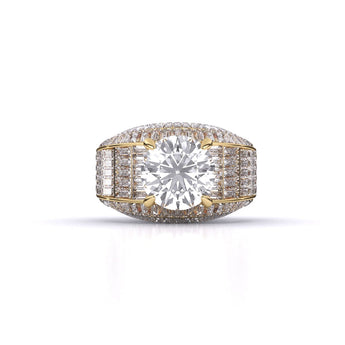 Ivana Jewels Rings Yellow Gold / 14KT Eternal Harmony Round Solitaire