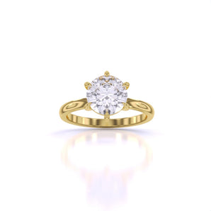 Ivana Jewels Rings Yellow Gold / 14KT Everyday Elegance Solitaire