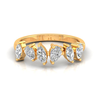 Ivana Jewels Rings Yellow Gold / 14KT Fancy Marquise & Pear Diamonds Ring