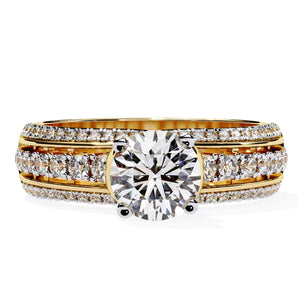 Ivana Jewels Rings Yellow Gold / 14KT Fine Diamond Ring with a Round Brilliant Cut Diamond