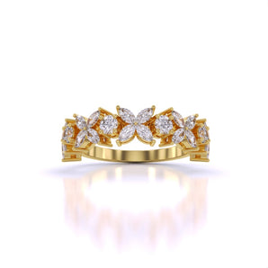 Ivana Jewels Rings Yellow Gold / 14KT Floral Bloom Ring