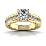 Ivana Jewels Rings Yellow Gold / 14KT French Set Engagement Ring