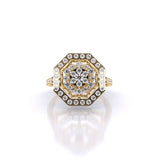 Ivana Jewels Rings Yellow Gold / 14KT Gleaming Flower Ring