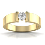 Ivana Jewels Rings Yellow Gold / 14KT Golden Horizon Solitaire Men's Band