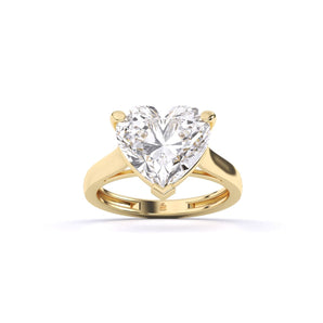 Ivana Jewels Rings Yellow Gold / 14KT Heart Shape Solitaire Ring
