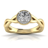 Ivana Jewels Rings Yellow Gold / 14KT Infinity Halo Engagement Ring