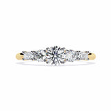 Ivana Jewels Rings Yellow Gold / 14KT Luminous Three Stone Diamond Ring