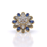 Ivana Jewels Rings Yellow Gold / 14KT Majestic Sapphire Ring